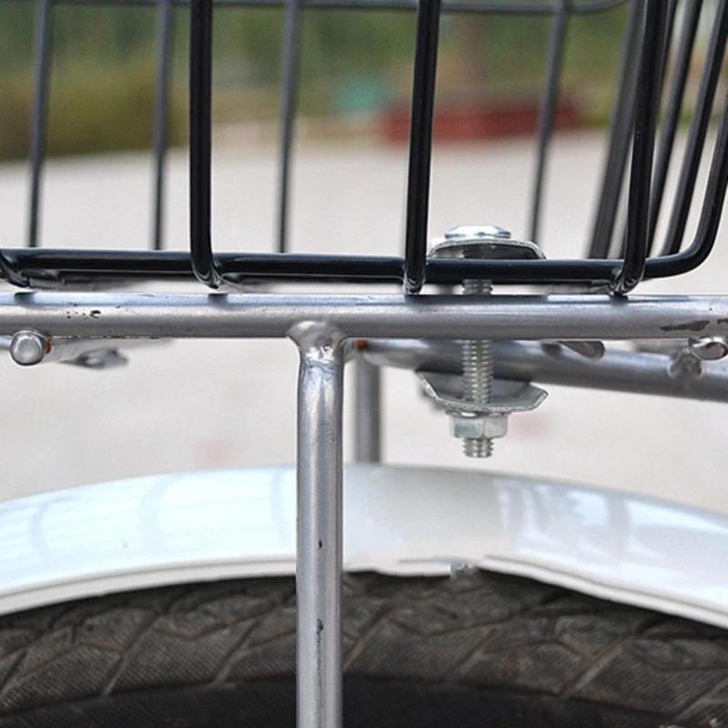 Bicycle Carrier Basket Fix Screw Antirust High Strength Storage Basket Fixed Tightly Fixed Gasket Rear Mounting Plate Child Seat
