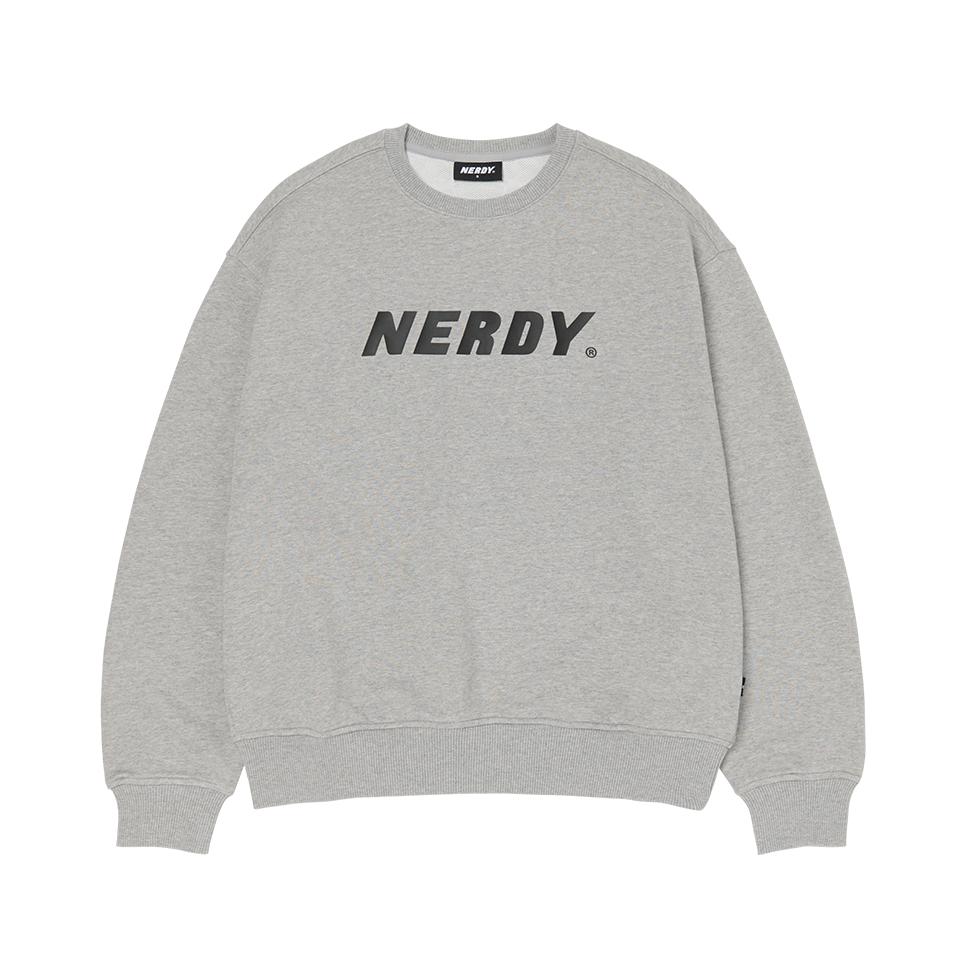 

NERDY Толстовка с большим логотипом Меланж Серый