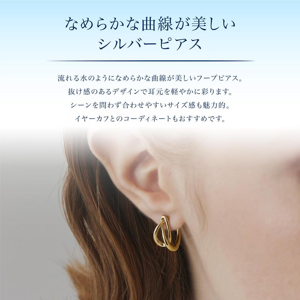 Silver Earrings for Yellow Gold 4℃ (112224150902) Women,