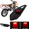 Motorcycle Dirt Bike Rear Fender Brake Stop TailLight Motocross Enduro Mudguards 12 LED Tail Light