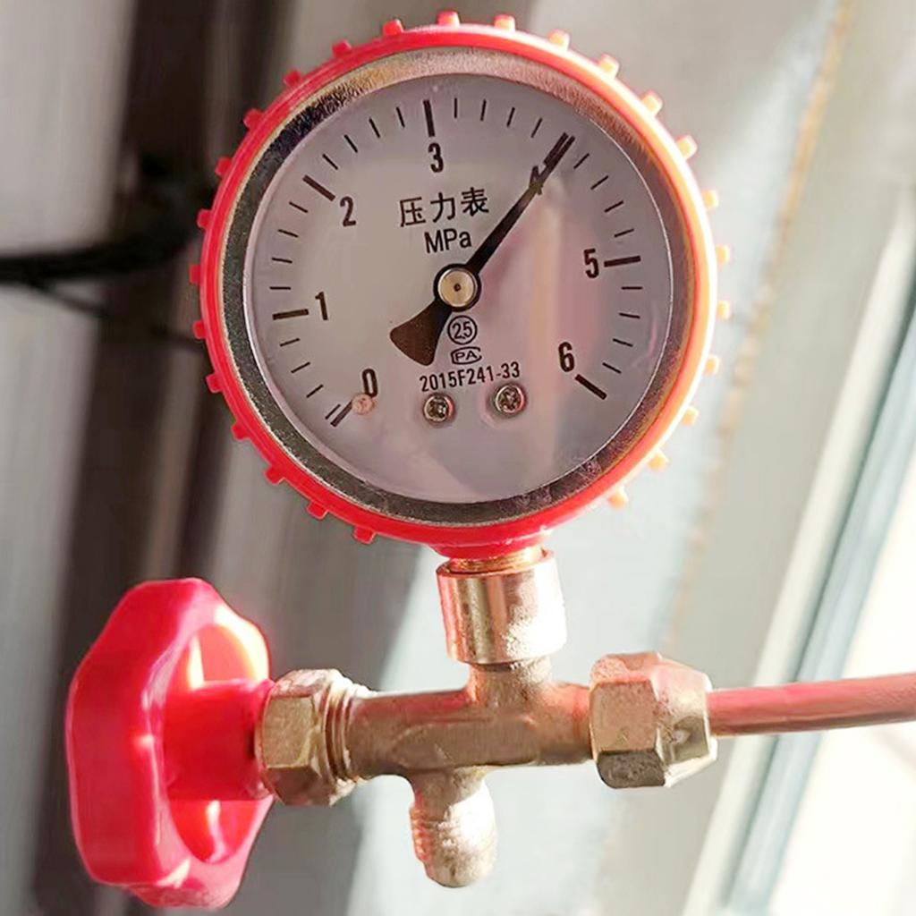 Air Conditioning Pressure Test Gauge HVAC Service Manifold Gauge Precision Air Conditioner Maintenance Pressure Gauge