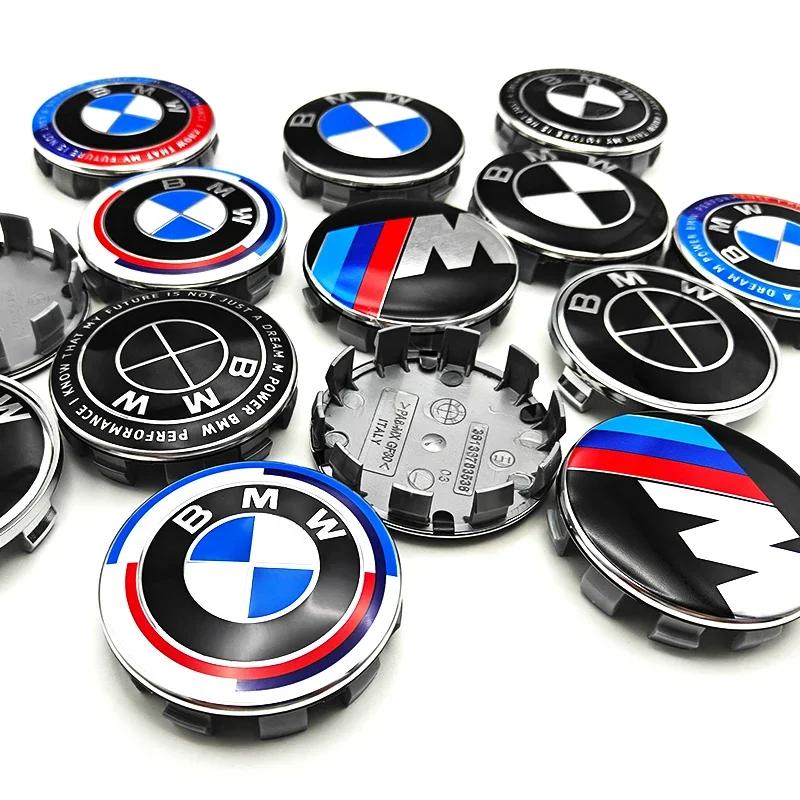 4 Stück 56/60/68 mm Radnabenkappen für BMW E36 E39 E46 E60 E90 E90 F01 F30 E93 G01 G20 G21 G30 G11 F15 X5 X3