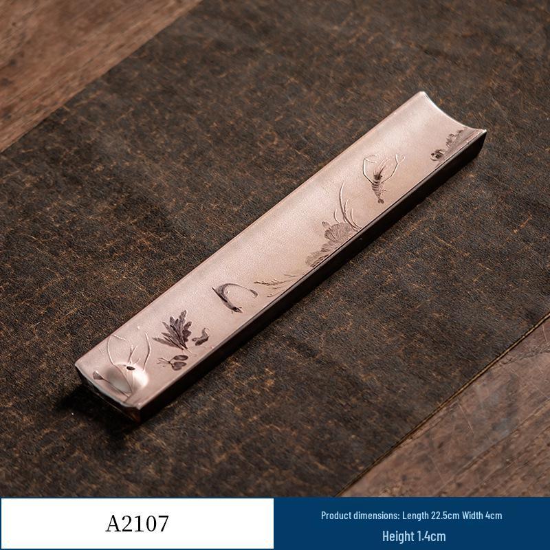 Guochao River & Mountain Ceramic Incense Holder - Retro Incense Stick Tray for Indoor Use