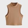Trendy European & American Sleeveless Slim Fit High Collar Vest