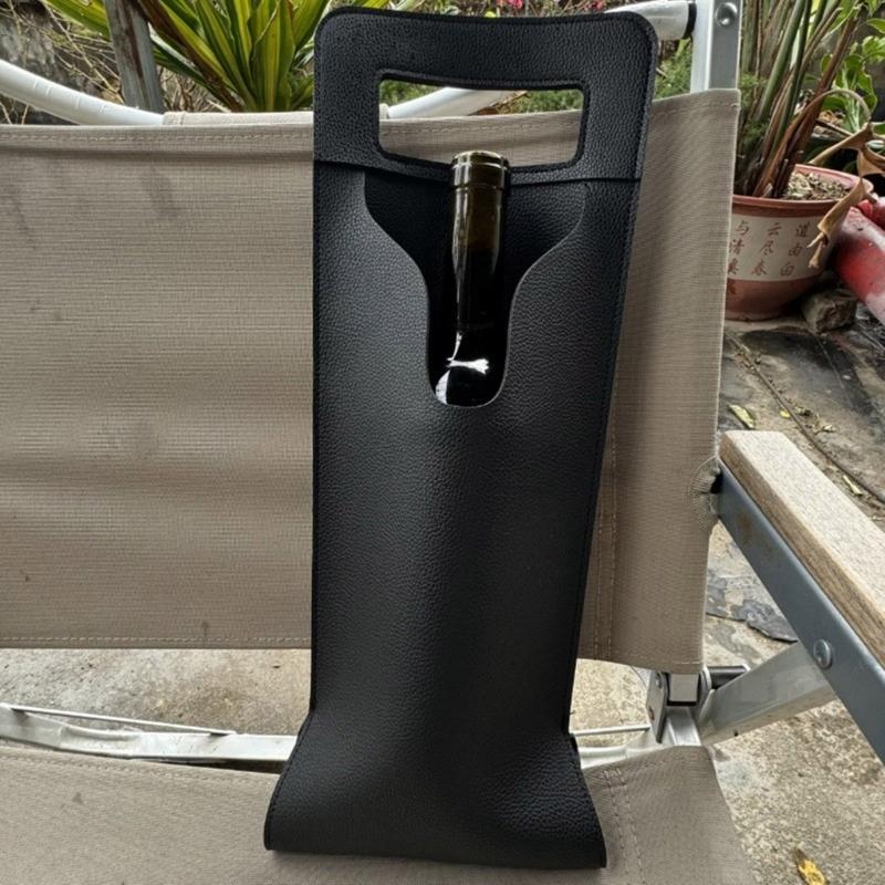 Leather Wine Bag Wine Gift Bag Bottle Carriers Perfect for Wine Tasting Parties