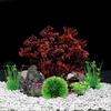 7-teiliges Aquarium-Fischbecken-Dekorationsset mit Kunststoffpflanzen und Höhlenfelsen, 7 Teile, Kleine und Große Künstliche Aquarium-Pflanzen