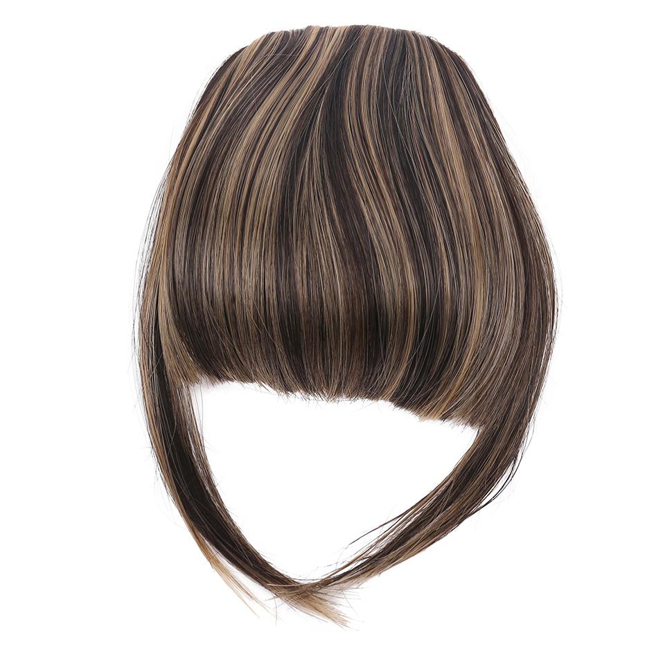 Horquilla Negra Flequillo Sintético