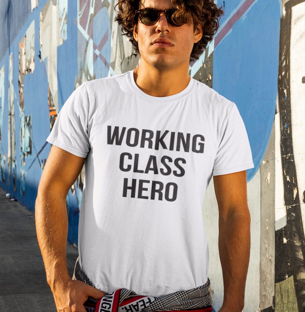 WORKING CLASS HERO T-SHIRT (Gildan As worn By John Lennon Beatles Music Retro) Unisex T-Shirt XXXL