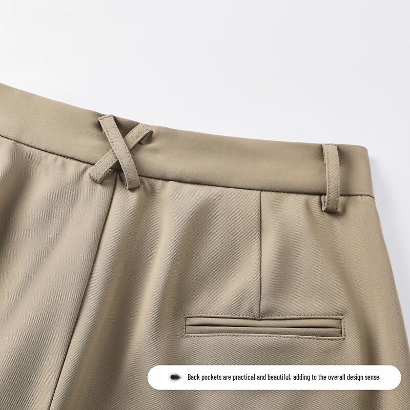 FivePlus Women's Draped High-Waist Straight-Leg Trousers