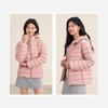 Xuezhongfei Women's Hooded Ribbed Down Jacket