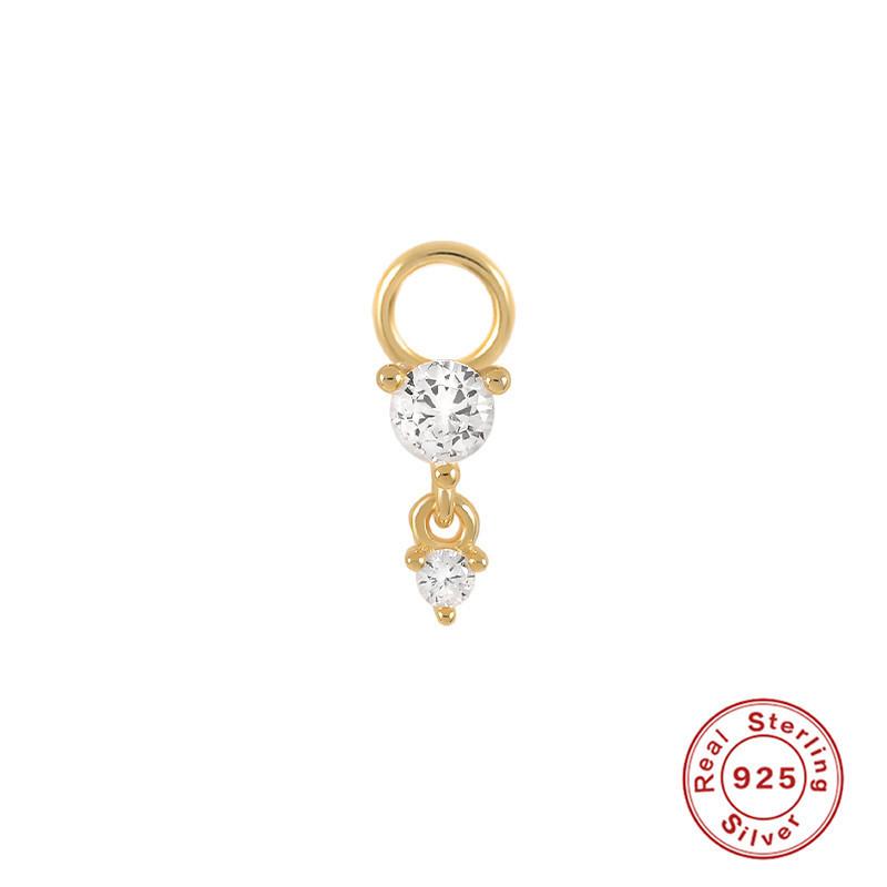 S925 Sterling Silver Earrings Charm Beads Pendant Earrings Earrings Accessories Work Wear Earrings Pendant Women