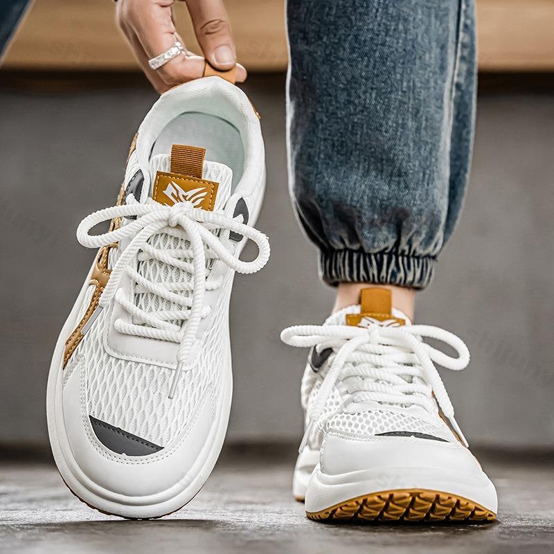 Men's Casual Sports Shoes Autumn 2025 Comfortable Non Slip Breathable Outdoor Running Shoes Lace Up Fashion Vulcanized Shoes