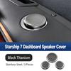 For Geely Starray EM-i EX5 EM-i Car Door Horn Cover Stainless Steel Audio Panel Protective Stickers Cover Interior Accessory