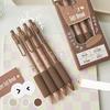 4 pezzi penna gel ST pennino da 0,5 mm modello caffè stampa firma cancelleria ufficio divertente penna a sfera forniture per studenti