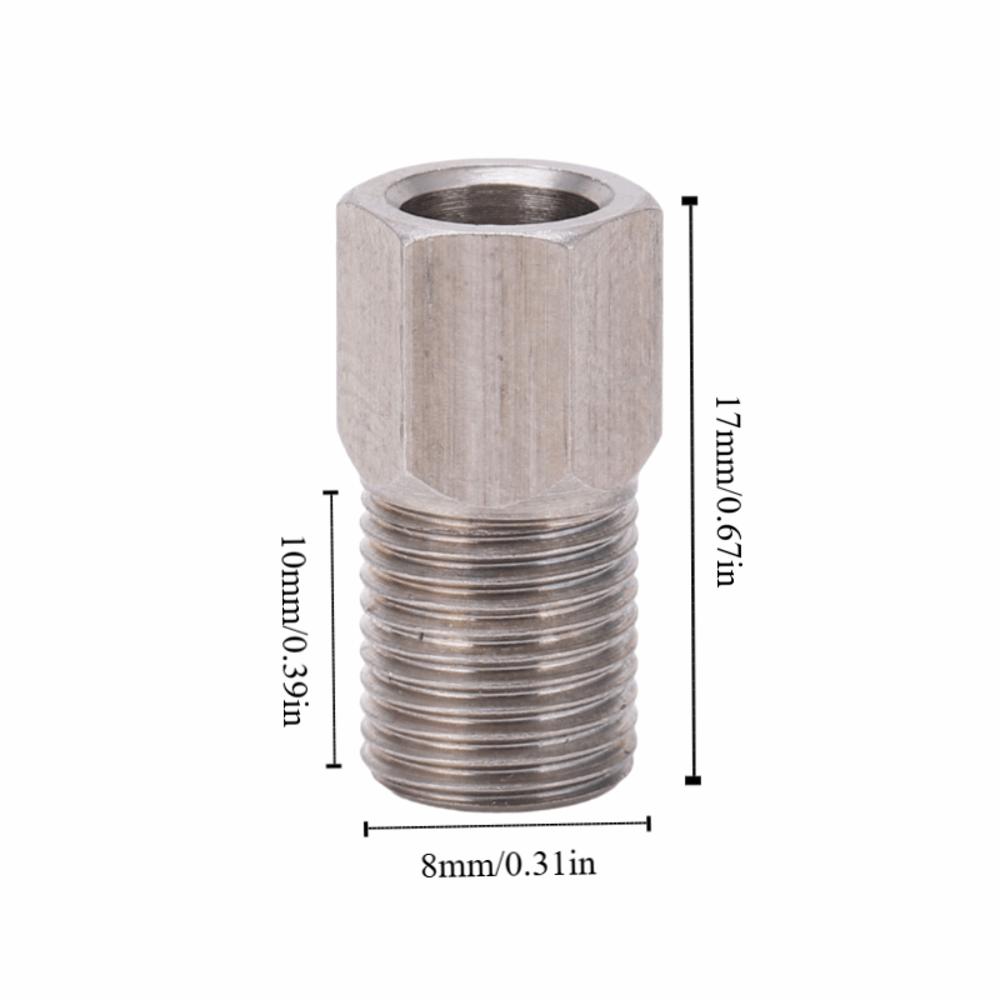 10pcs Stainless Steel Hydraulic Brake Hose Compression Nut for Disc Brake Assembly