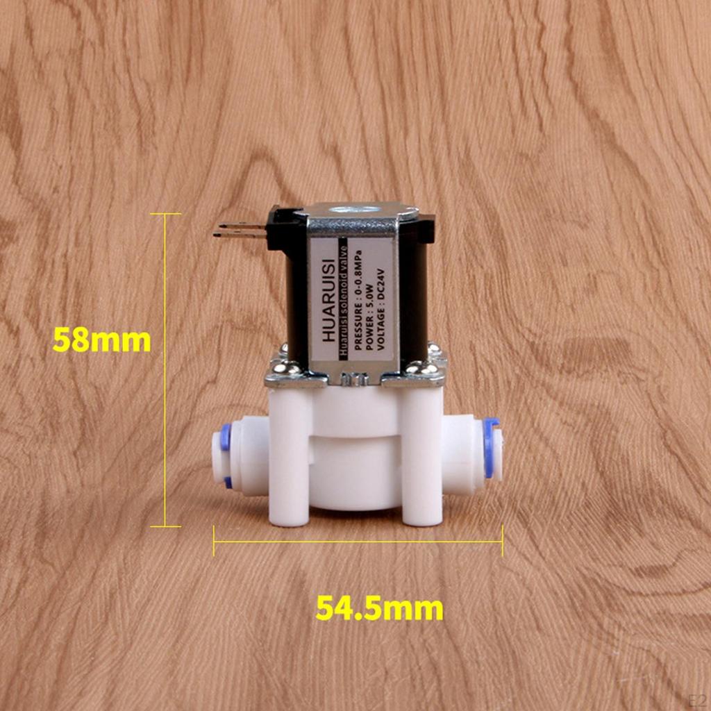 1/4" DC 24V Solenoid Valve, N/C Normally Closed Flow Switch, 5.0W 0.02 To 0.8mpa Pressure for Ro