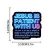 10/30/50 Stück Neon-Stil Blau Jesus Spruch Aufkleber Bibelvers Glaube Aufkleber Kreuz Wörter Aufkleber Graffiti Wasserflaschen Laptop
