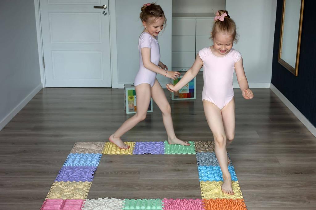 sensory mat Pastel 8 pcs. set