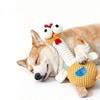 Plush Chicken Dog Toy with Squeaker, for Small and Medium Dogs, Multicolor Tug and Fetch Chew Rooster Toy