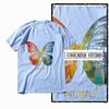 Coolmind X0113 Butterfly Vibes 100 cotton exclusive graphic Unisex tshirt big size streetwear t shirt for Unisex tee shirts