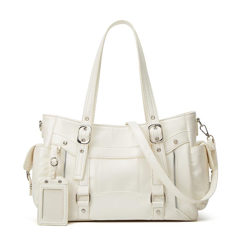 New Niche Design Trendy Retro Spice Girl Large Capacity Tote Bag Single Shoulder Oblique Span Locomotive Bag Women