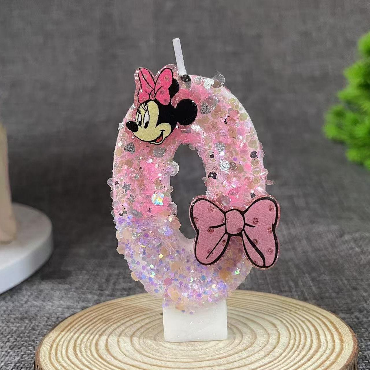 Number 0 Birthday Candle, Topper for Baking Party Decorations, 1 Piece One Size
