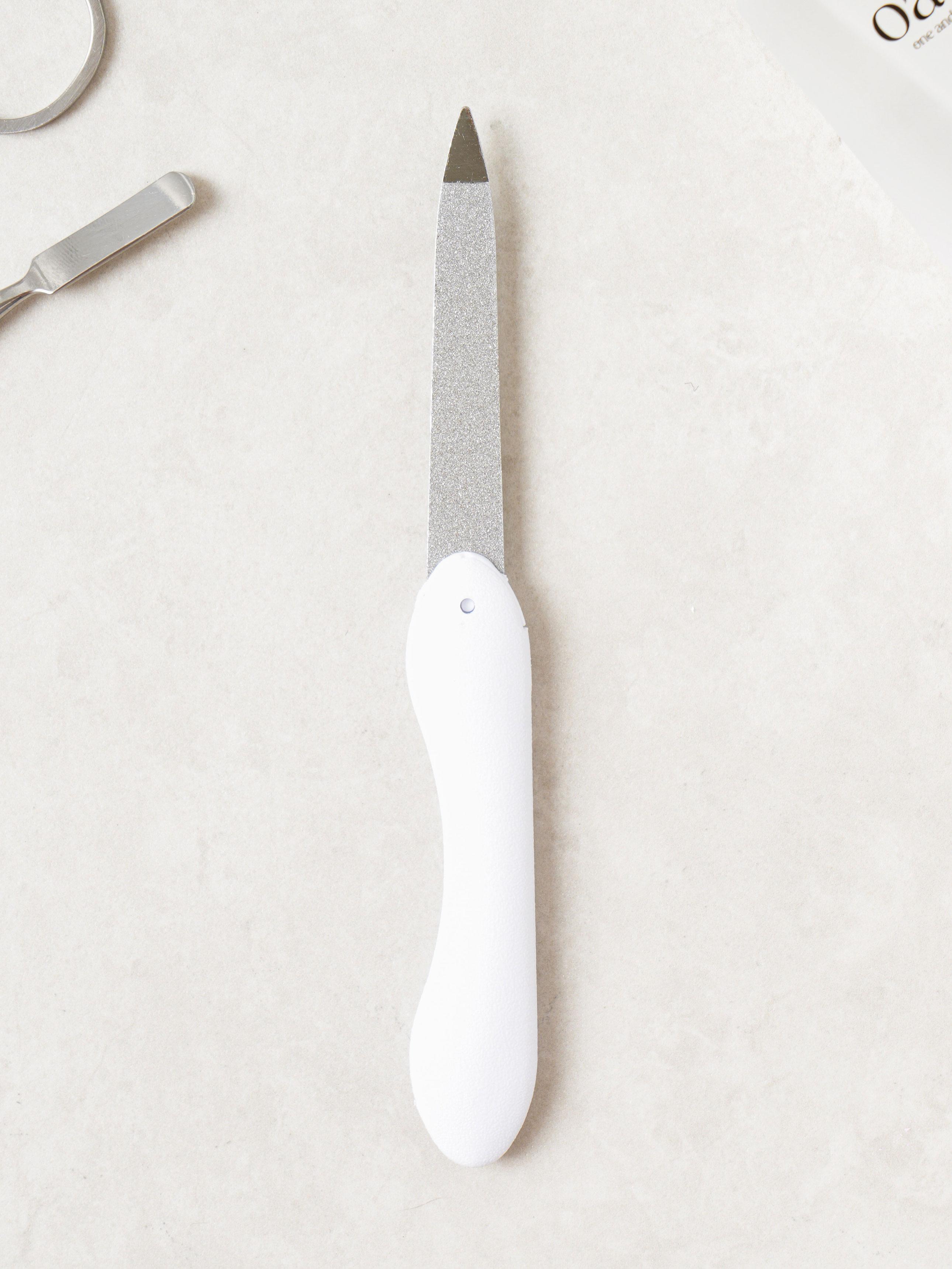 Складная пилочка для ногтей из нержавеющей стали 1ea