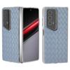 For Honor Magic V2 RSR Porsche Design Case Woven Texture Leather+PC Phone Cover Clear Edge