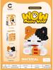 Kompatibel mit Lego: Lernspielzeug aus Mikropartikel-Bausteinen mit Corgi, Husky, Kätzchen und orangefarbener Katze – Geschenk-Ornamente zum Kindertag.