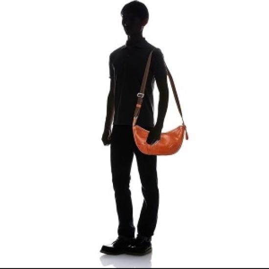 [Aniary] Shoulder bag, antique leather, 01-03007, dark orange