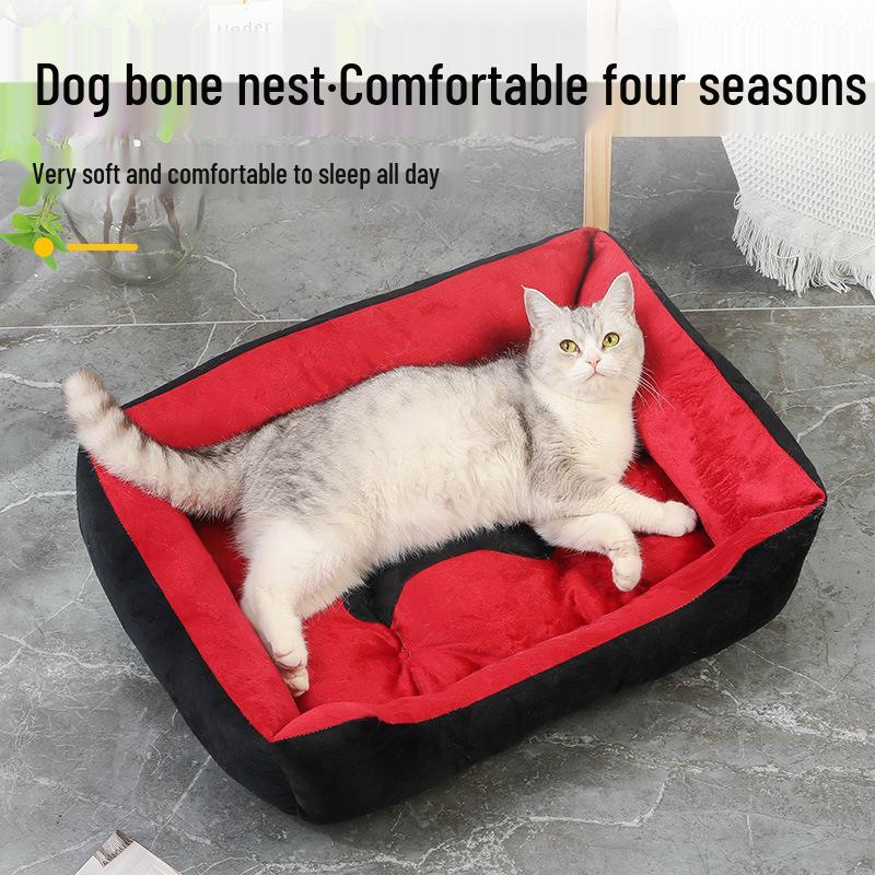 Pet Bed for Cats & Dogs - Four Seasons Universal Mat for All Breeds