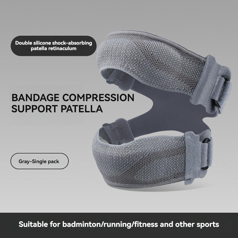 Getinfit 1Pcs Silicone Knee Pads Shock Absorbing Patellar Band for Basketball Climbing Sports