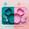 Cute Dinosaur Plates Baby Utensils Silicone Plate Silicone Baby Plates