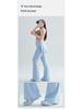 Women's High Waist Yoga Skirt Pants - Hip-Lifting Flare Trousers for Pilates & Fitness (Plus Size Available)