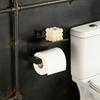 No Hole Required Rustproof Cartoon Animal Paper Roll Dispenser Including Functional Shelf For Bathroom Organization