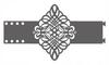 Z18 Elegant Decoration Curtain Headband Clip for Fastening OPENWORK DECOR Gray