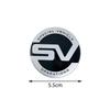 Car Accessories 3D Metal SV Logo Car Body Emblem Badge Sticker For Land Rover Range Rover Evoque Defender 2 Discovery Decor