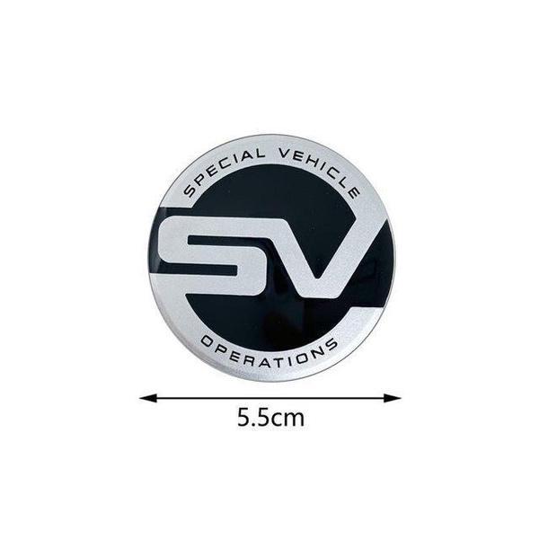 Car Accessories 3D Metal SV Logo Car Body Emblem Badge Sticker For Land Rover Range Rover Evoque Defender 2 Discovery Decor