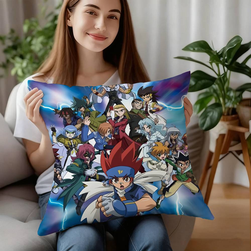 

ГОРЯЧИЙ Аниме B-Beyblade Мультяшная Наволочка Декоративная Подушка для Дивана Домашний Двусторонний Принт Короткий Плюш Чехол для Подушки Подарок 12x12Inch