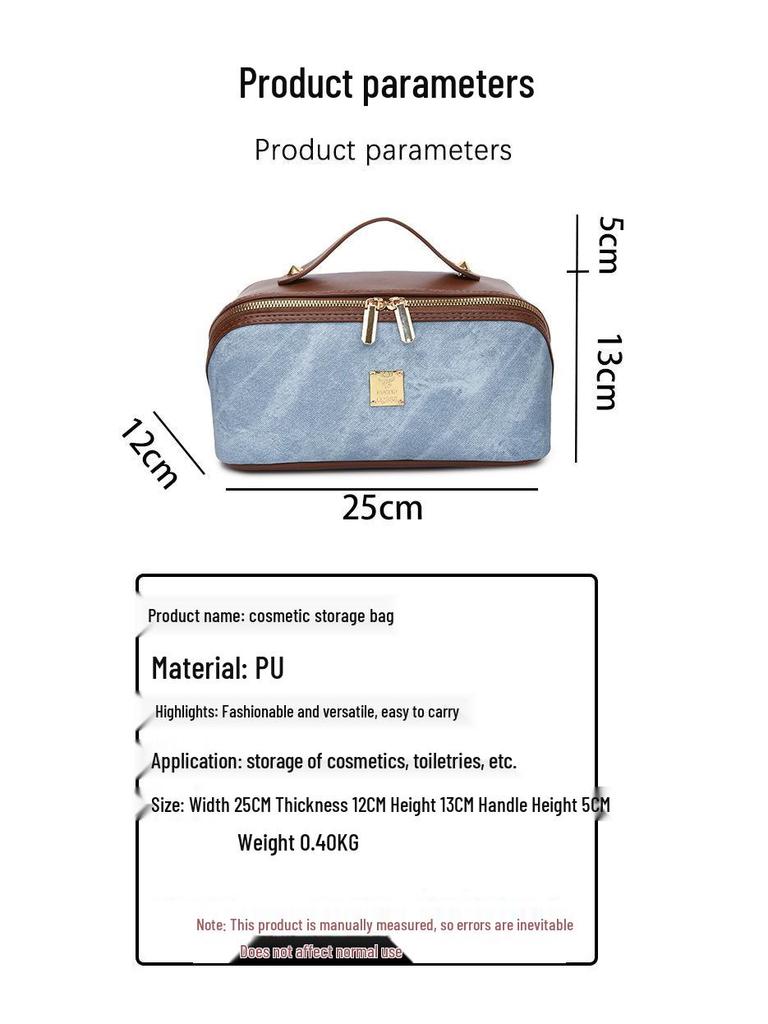 Celebrity Makeup Bag: Large Capacity Accordion Pillow Cosmetic & Toiletry Storage