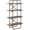 Bookshelf 4 Tiers 60 X 35 X 140 Cm PB Oak