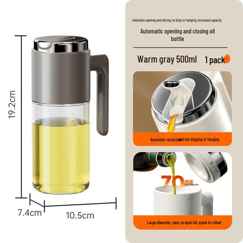 Ru Han Automatic Opening Glass Oil Dispenser