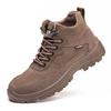 Men's Labor Protection Shoes, Anti-smash and Anti-puncture Breathable Lightweight Safety Shoes, Wear-resistant Soft-soled Work Shoes