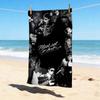 Pop Stylish Digital Printing Beach Towel Quickdrying Absorbent Blanket For Beach Pool Gym Travel
