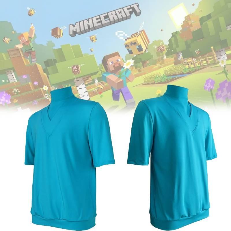 Steve Polyester Minecraft Cosplay Apparel Adult Halloween Costume Adults Young
