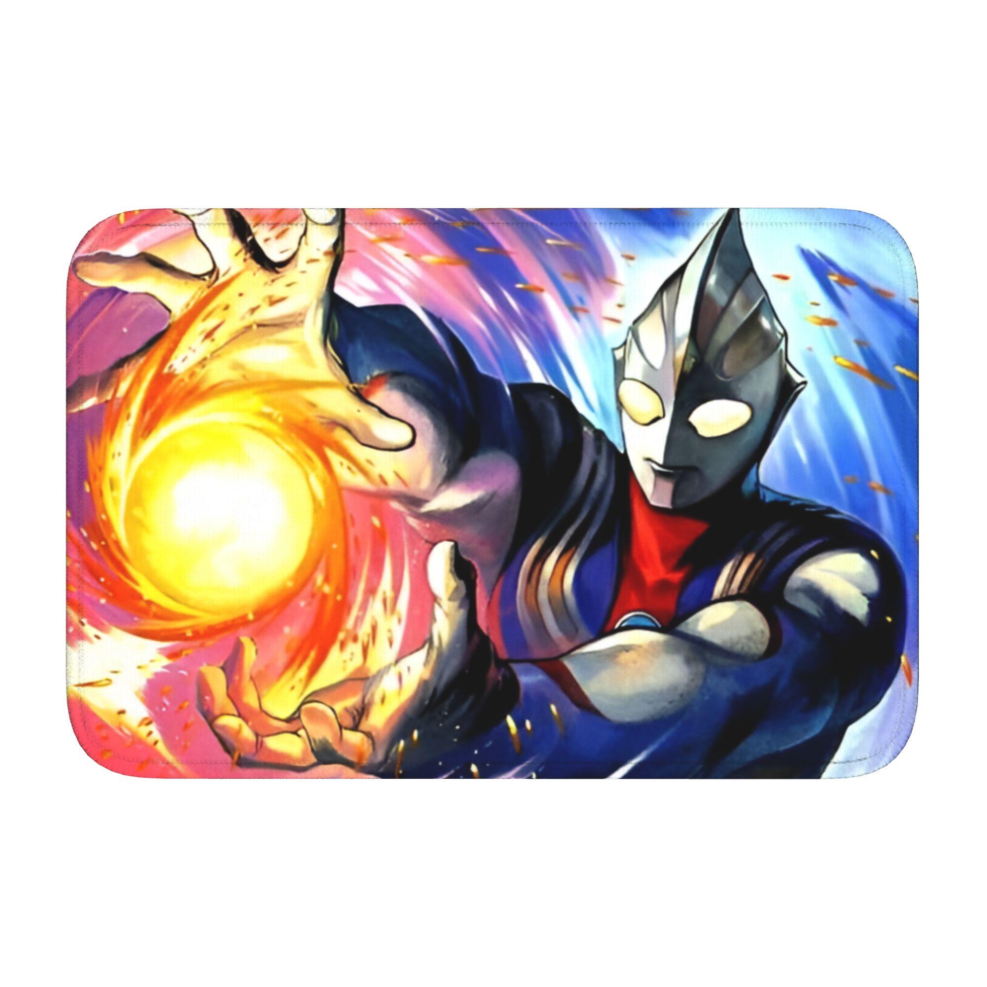 

Ultramanes Anime Front Floor Door Entrance Welcome Mats Indoor Kitchen Bathroom Doormat Balcony Carpet Rug Footpad 60cm x 90cm