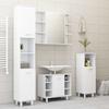 Moderne elegante weiße Badezimmerschrank, Eckablage, 30x30x95 cm Material
