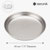 Snow Peak Trek Titanium Plate Titanium Plate for Solo Camping STW-002T - Ultra-lightweight