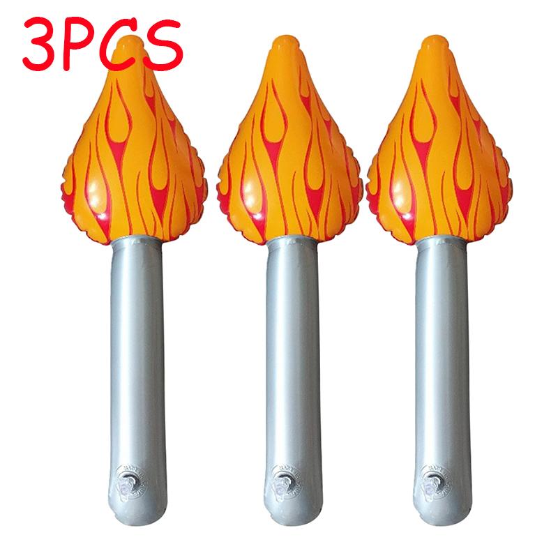 1-10PCS Inflatable Torch Fun Torch Inflates for Sports Meeting Medieval Luau Themed Party Sports Competitions Decorations Props