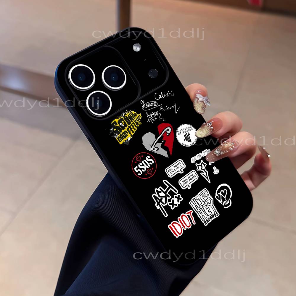 5 5SOS S-Seconds of S-Summer Phone Case For iPhone 17,16,15,11,12,14,13 Pro Max Mini XS,XR,7 Plus 16E Air Shockproof Soft Cover